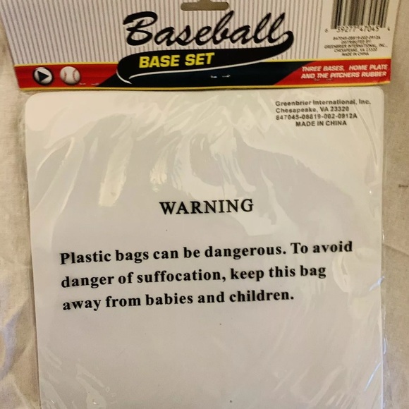 New Kids Sports Baseball Base Set- 5 pieces 1st 2nd 3rd Home Plate Pitcher Rub - Picture 7 of 9